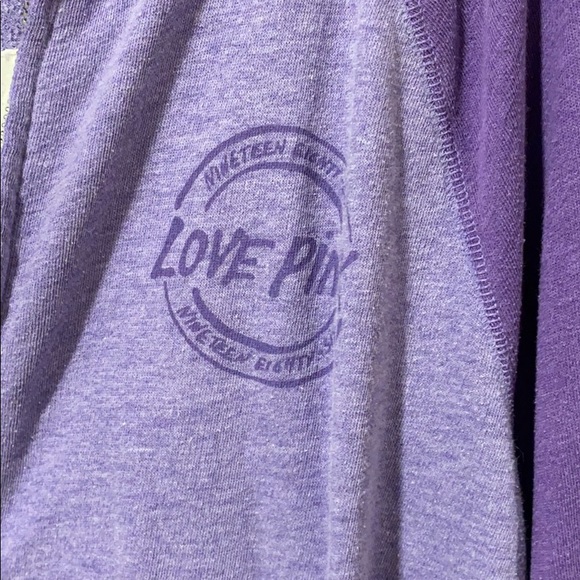 Victoria Secret PINK purple zip up - Picture 2 of 3